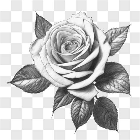 T L Charger Beau Dessin De Rose En Noir Et Blanc Pour Les Amateurs D