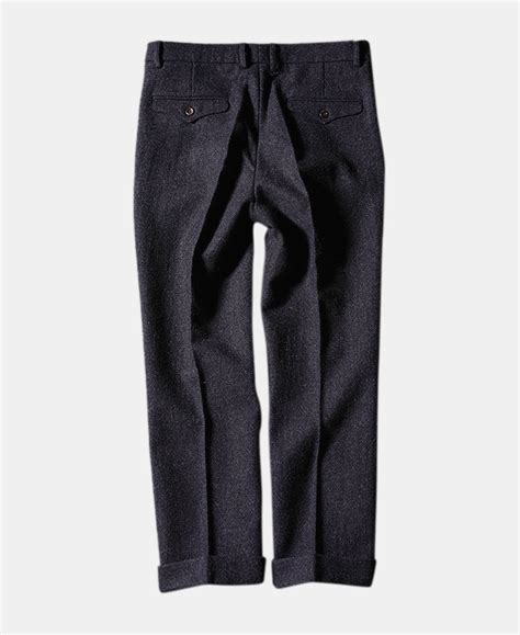 Mens Charcoal Grey Tweed Pants Crush On Retro