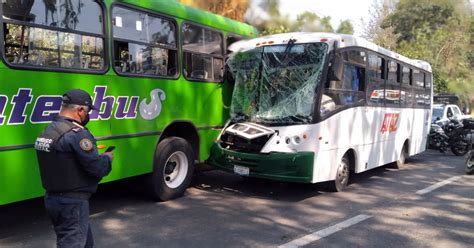 Choque De Dos Autobuses Deja Heridos En La Carretera Federal Xalapa