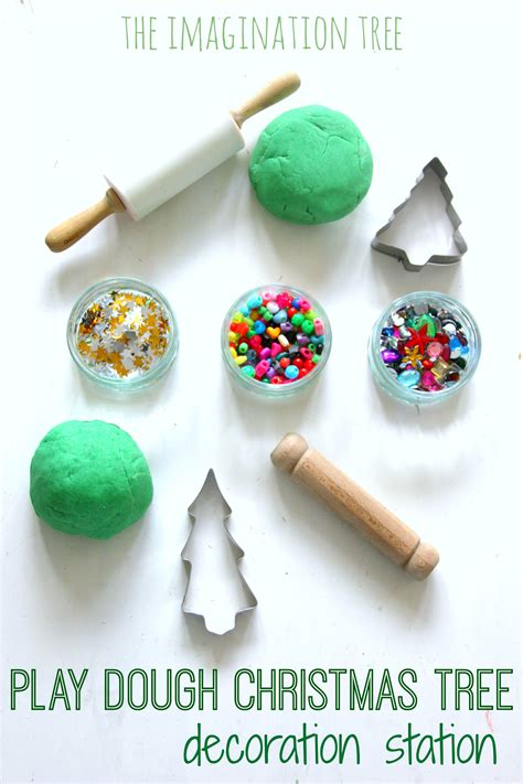 Invitation To Decorate Play Dough Christmas Trees The Imagination Tree