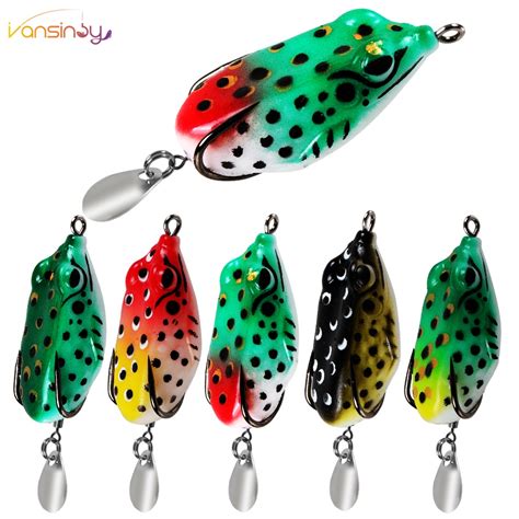 Umpan Katak 4cm 6g Soft Frog Fishing Lure Mini Soft Lure Double Hooks