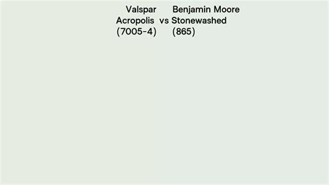 Valspar Acropolis 7005 4 Vs Benjamin Moore Stonewashed 865 Side By