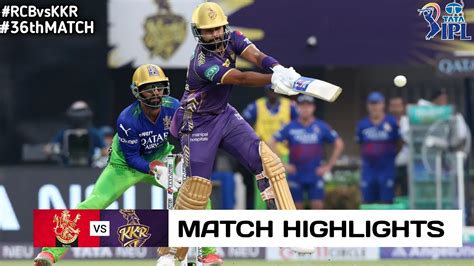 Rcb Vs Kkr Th Match Ipl Highlights Ipl Highlights Rcb