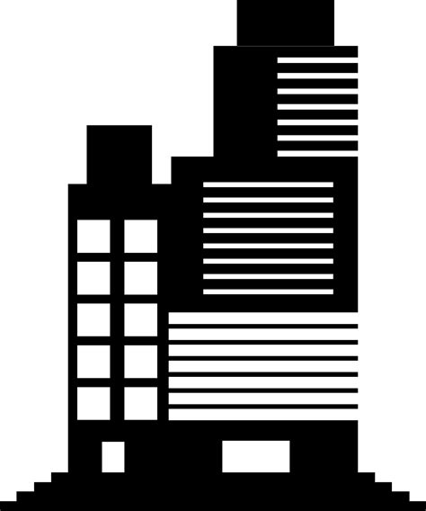 Building in black and white color. 25042293 Vector Art at Vecteezy