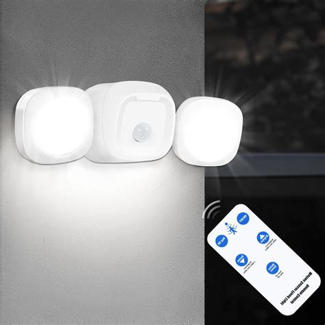 Toowell Battery Powered Lights Outdoor Motion Sensor Light With Remote