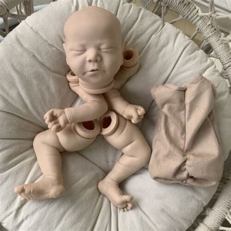 21inch Reborn Baby Doll Newborn Sleeping Unpainted Kit DIY Part With