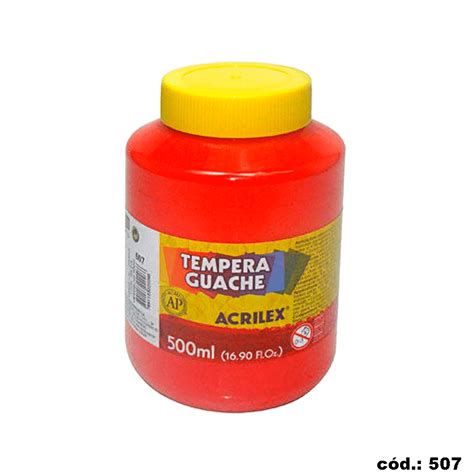 Tinta Tempera Guache 500ml Vermelho Fogo Acrilex