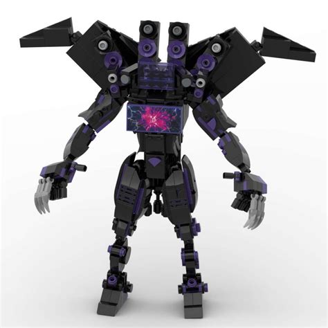 Upgrade Skibidi Toilet Titan King Monitor Model Building Blocks