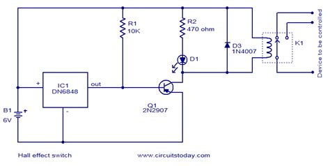 Hall Effect Sensor Circuit Diagram