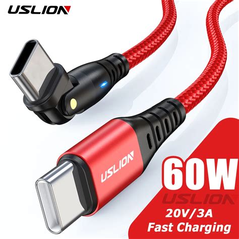 Uslion Cable Usb Tipo C De Carga R Pida A W Pd Usb C A Tipo C