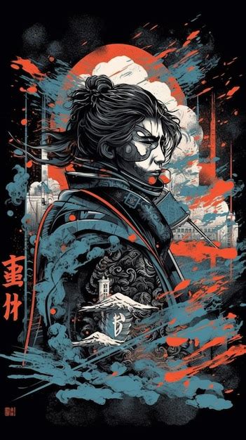 Cartaz do filme o último samurai Foto Premium