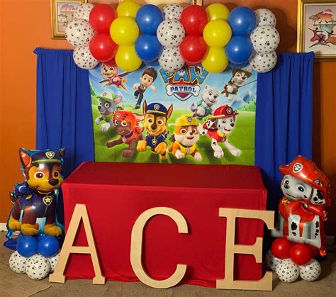 Paw Patrol Dessert Table Paw Patrol Birthday Decorations Paw Patrol