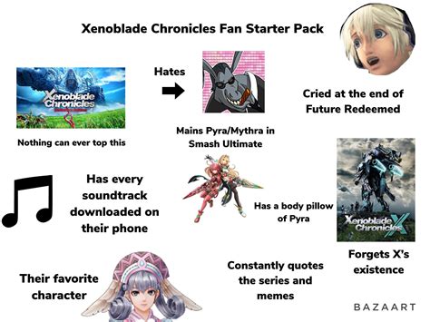 Xenoblade Chronicles Fan Starter Pack Rstarterpacks Starter Packs