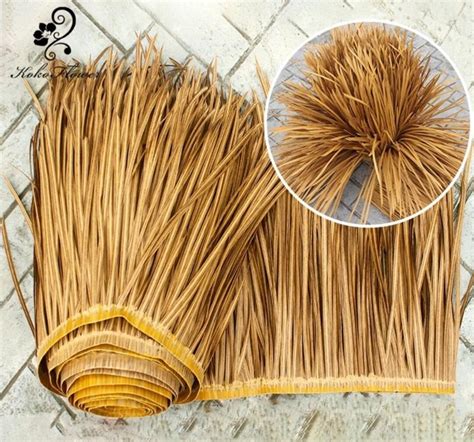 Synthetic Artificial Mexican Palm Thatch Roll Palm Thatching D X