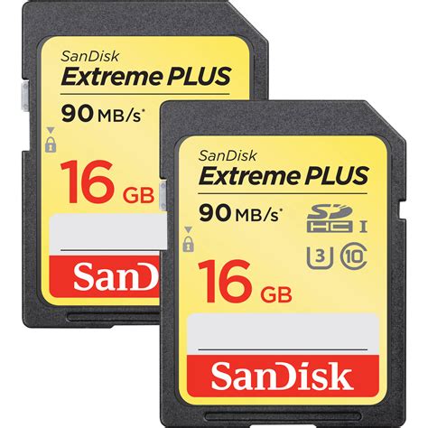 SanDisk 16GB Extreme PLUS UHS I SDHC Memory SDSDXSF 016G GNCI2