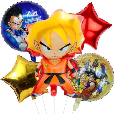 Set Globos Cumplea Os Fiesta Dragon Ball Z Goku Saiyajin En Venta En La