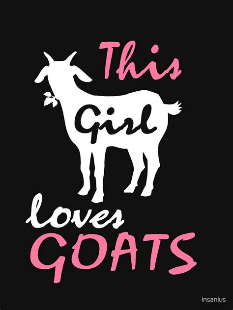 Just A Girl Who Loves Goat Silhouette Goat Womens Goat Birthday T