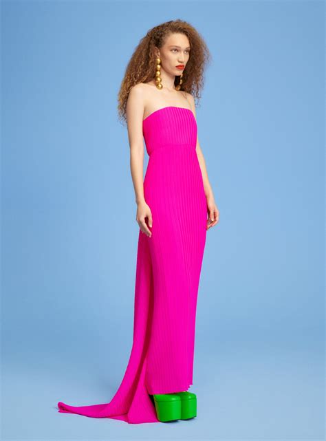 Solace London The Harlee Maxi Dress In Hot Pink