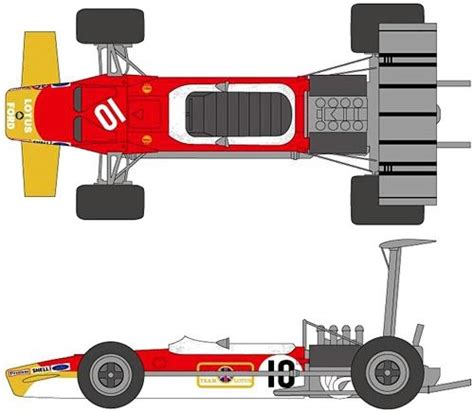 Blueprints > Cars > Lotus > Lotus 49B F1 GP (1968) | Lotus, Grand prix ...