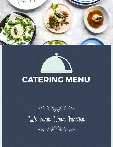 Free Customizable Catering Menu Templates