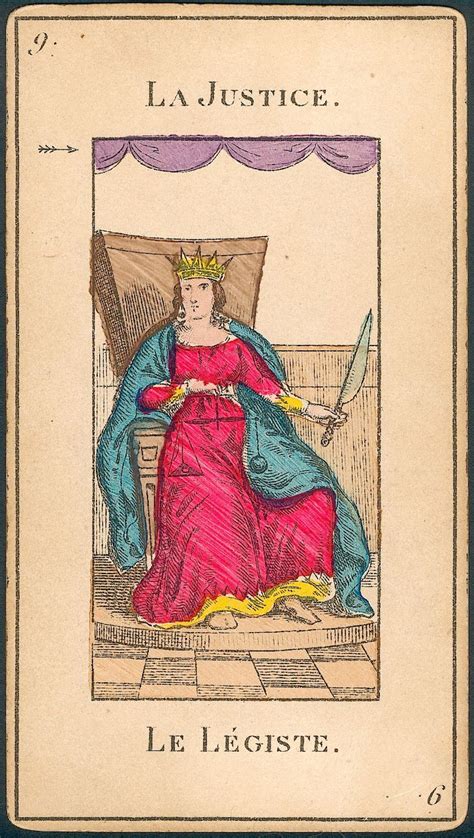 La Justice H Pussey Grand Etteilla Tarot Deck Category Justice