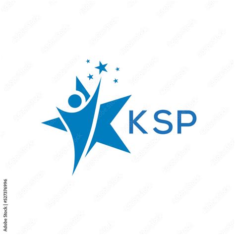 ksp letter logo white background ksp business finance logo design
