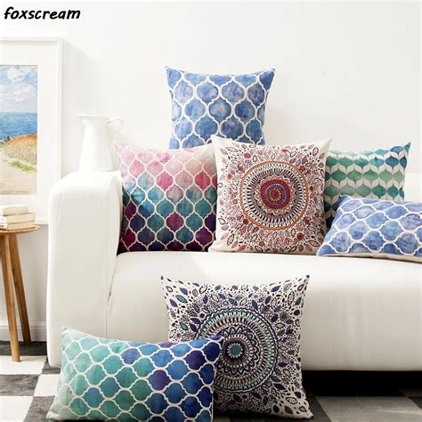 Bohemian Cushion Cover Morocco Pillow Case Decorative Pillows Cover Geometric Cushions Cover