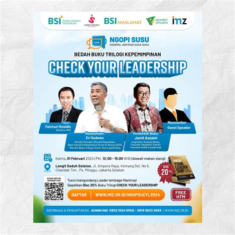 Ngopi Susu Bedah Buku Trilogi Kepemimpinan Check Your Leadership