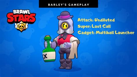 Brawl Stars 2020 Barley Gameplay Gem Grab Solo Duo Showdown Brawl