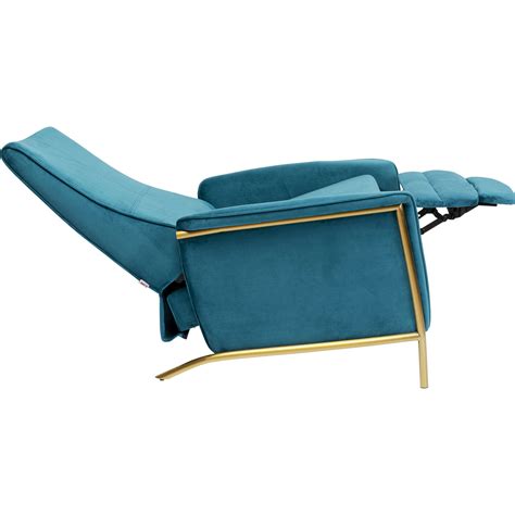 Fauteuil Relax Lazy Velours Bleu KARE France