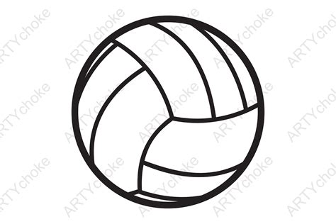 Volleyball Ball Svg File For Cricut Grafika Przez Artychoke Design