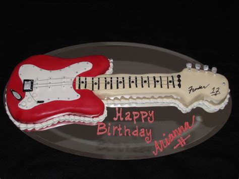 Baked With Love By Lisa Fender Guitar Cake