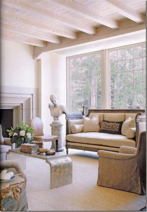 Decorating With White Exposed Beam Ceilings | Beams living room ...