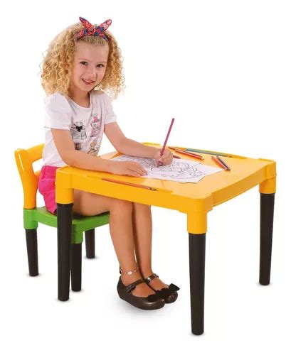 Mesinha Did Tica Mini Mesa Infantil Desmont Vel Cadeira