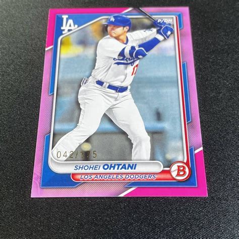 最新 175枚限定 2024 Topps Bowman 大谷翔平 No 33 ピンクパラレルカード Pink ボウマン ドジャース その他