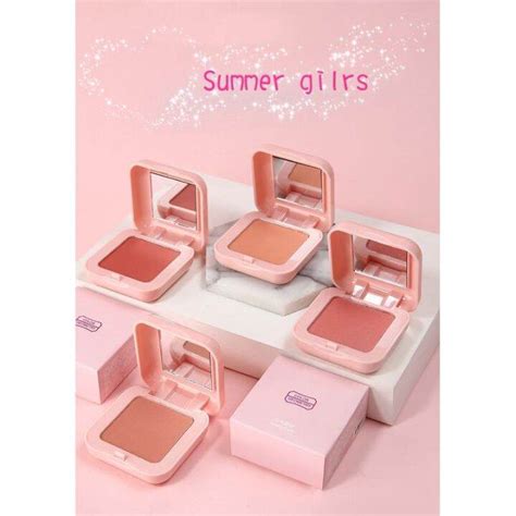 Monochrome Waterproof Blush High Gloss Eye Shadow Fine Shimmer Rouge Natural Nude Makeup