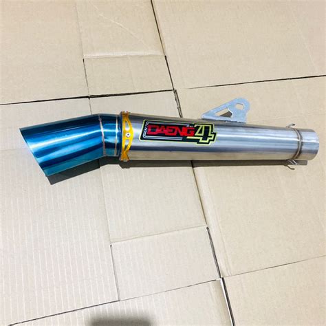 Daeng Sai4 Open Spec Canister Pipe 51mm For Xrm Rs Wave Mio Tmx Skygo