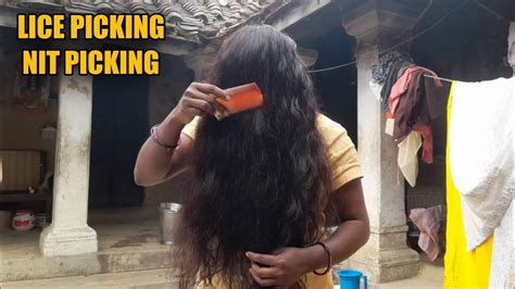 Long Hair Nit Picking 💇 Face Lice Combing Desi Haircut Vlog Haircut