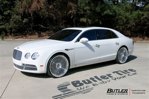 Bentley Flying Spur with 24in Avant Garde AGL45 Wheels exclusively from Butler Tires and Wheels ...