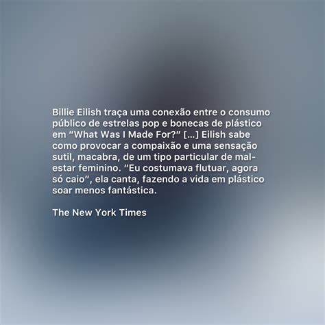 Lucas Barros On Twitter Rt Billieeilishbr The New York Times