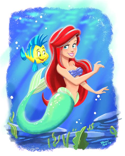 Ariel And Flounder By Hesstoons On Deviantart Ariel And Flounder Ariel The Little Mermaid