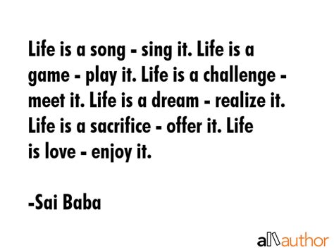Life Is A Song Sing It Life Is A Game Quote