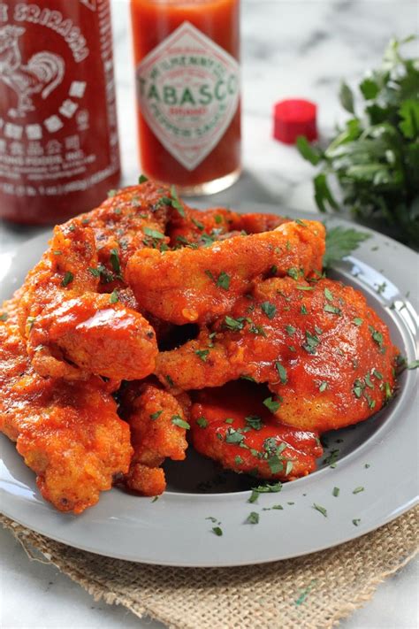 Spicy Sriracha Chicken Fingers - Baker by Nature