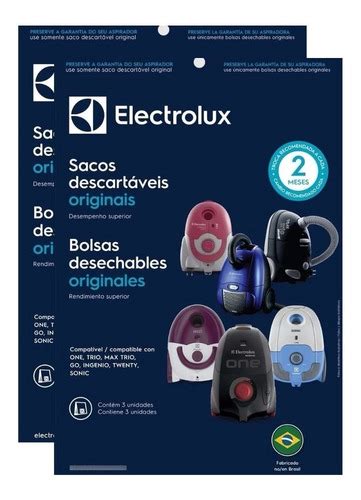 6 Sacos Descartáveis P Asp Pó Electrolux Ingenio Original MercadoLivre