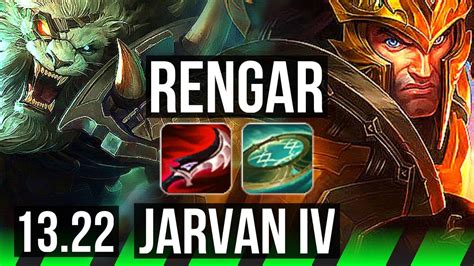 RENGAR Vs JARVAN IV JNG Rank 2 Rengar Legendary 9 2 2 300 Games