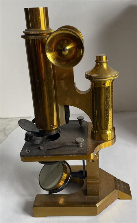 R J Beck Signed Microscope Fleaglass