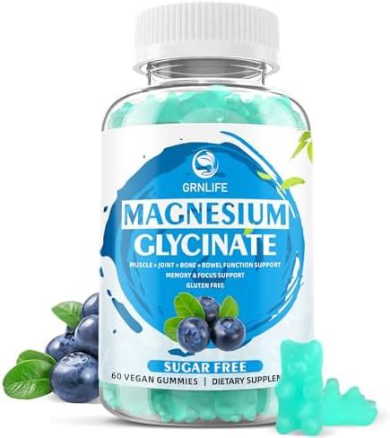 Amazon Grnlife Magnesium Glycinate Gummies Mg Sugar Free Gummy