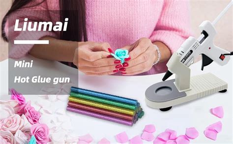Amazon Liumai Hot Glue Gun Kit Mini Hot Melt Glue Gun For Crafts With 30 Colorful Glue