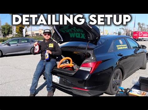 Detailing Setup In A Sedan 55 MPG Hyundai Elantra Hybrid YouTube