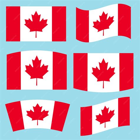 Premium Vector Canada Flag Shapes Graphic Vector Pack